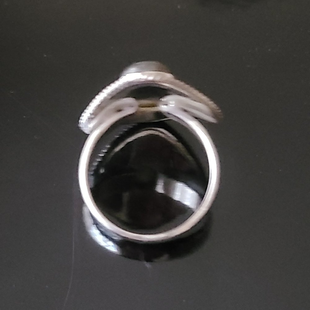 Labradorite Ring Size 8 Sterling Silver-Labradorite Stone Ring-Gemstone Ring - Picture 12 of 12